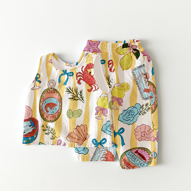 Baby & Kids Sea Animal Stripe 2 Piece Sets