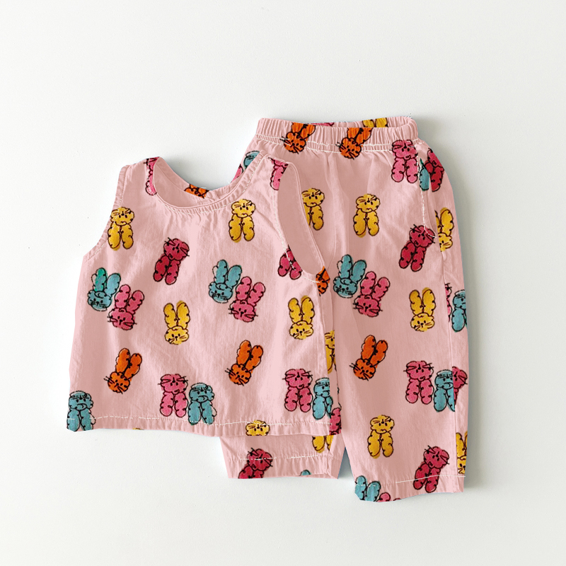 Baby Toddler 2-Piece Rabbit Stripe Set