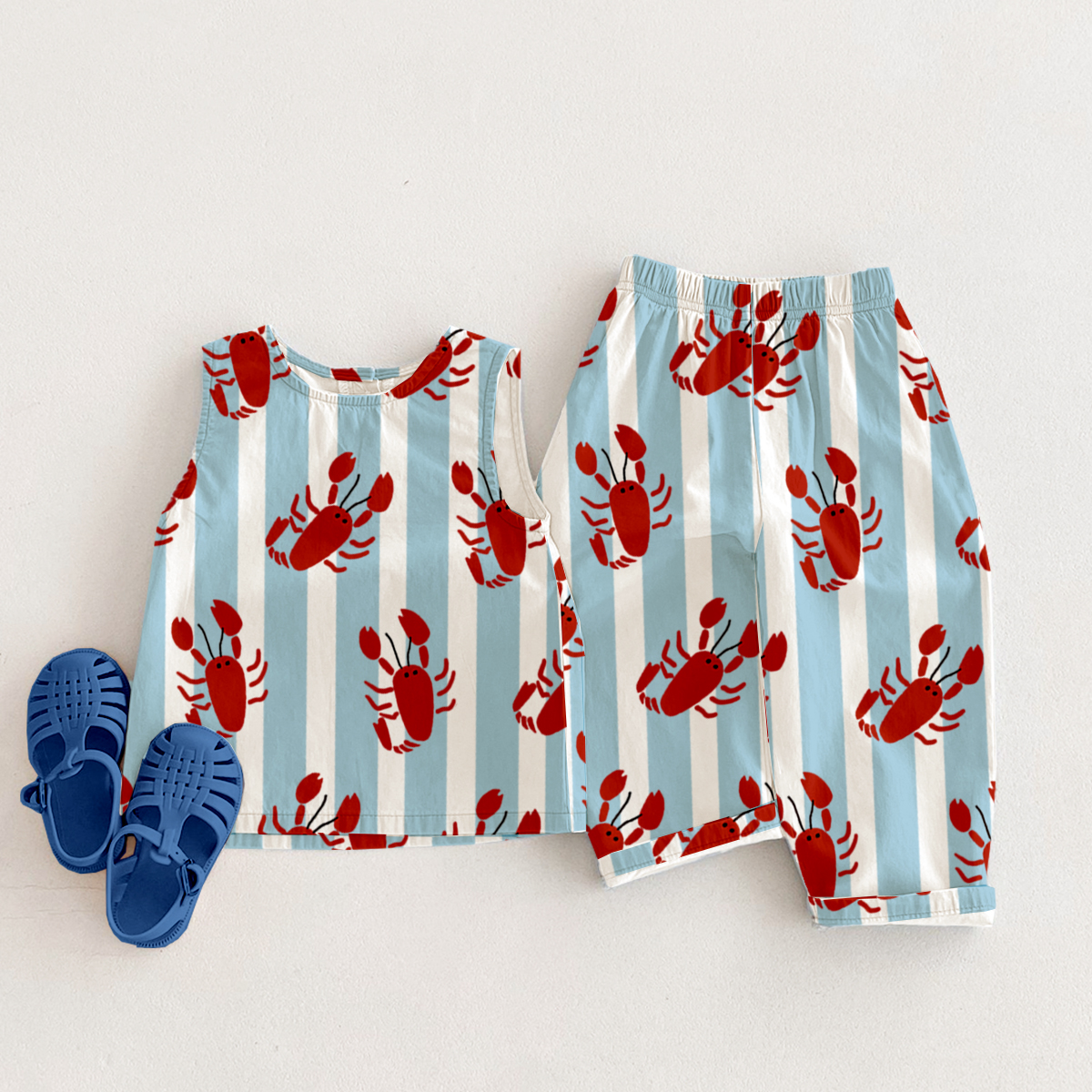 Baby Toddler 2-Piece Lobster Stripe Set