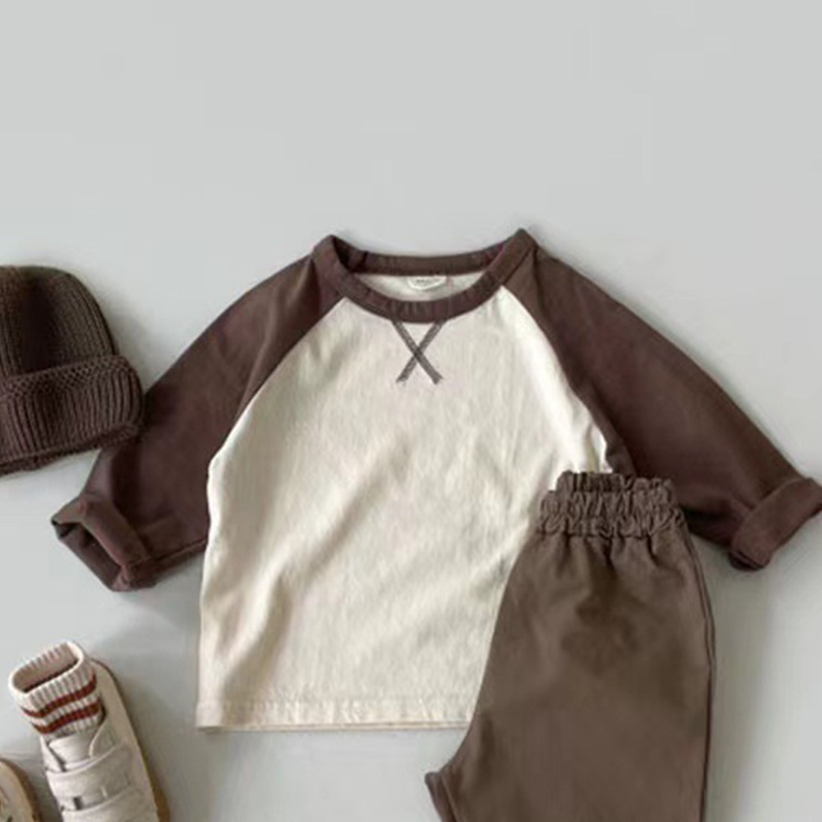 Baby Contrasting Colors Long Sleeves T-shirt