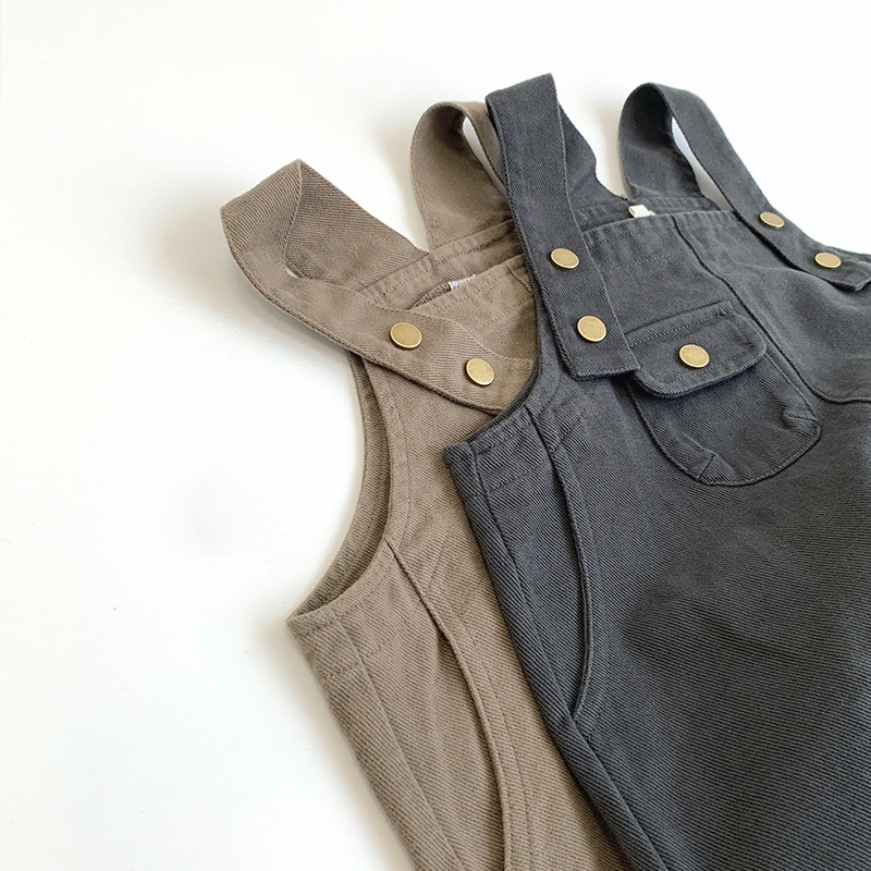 Toddler Retro Pocket Lovely Basic Overalls