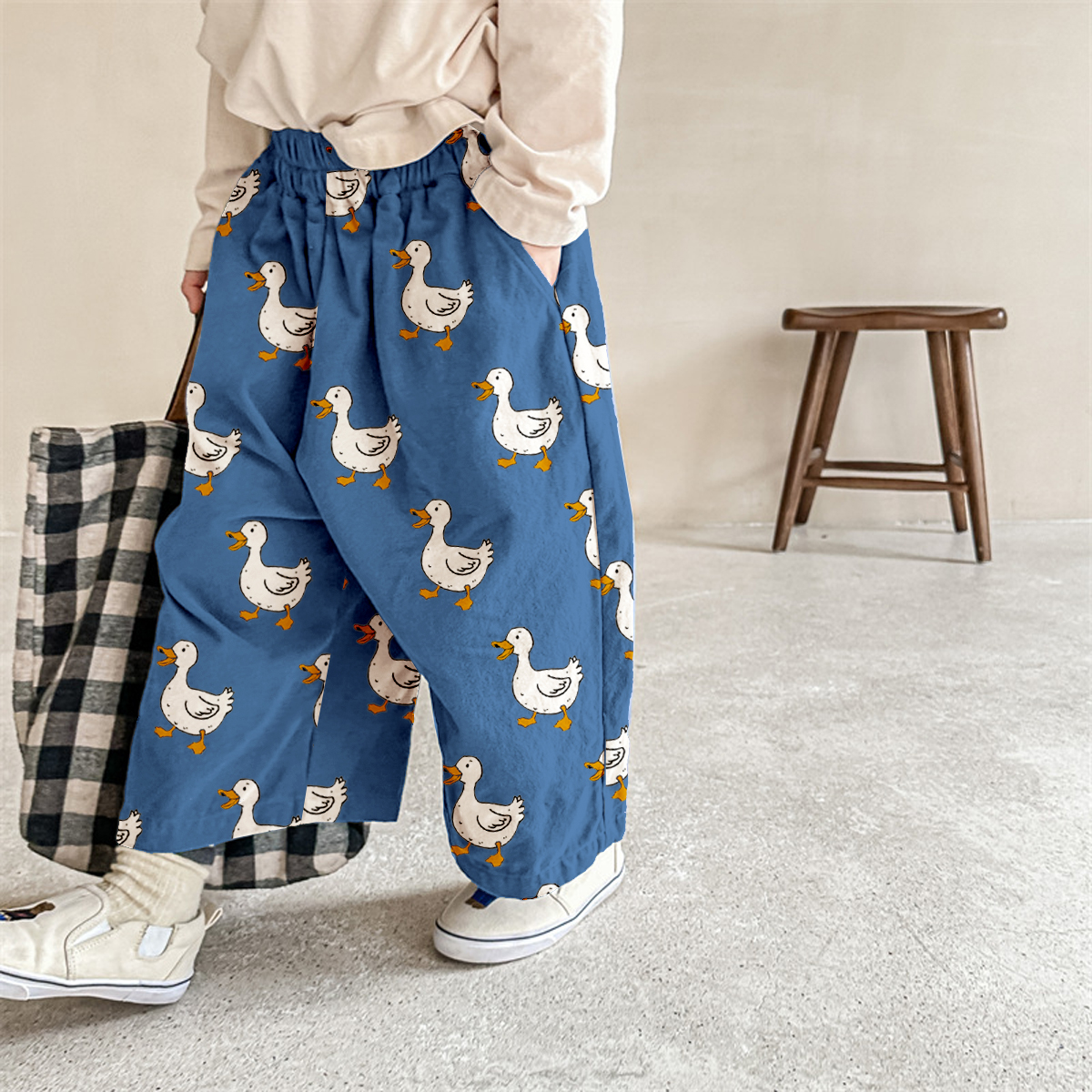 Baby & Kids Goose Pattern Pants