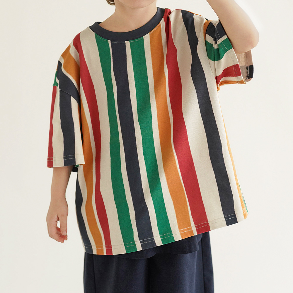 Baby & Kids Colorful Stripe T-Shirt (6M-12Y)