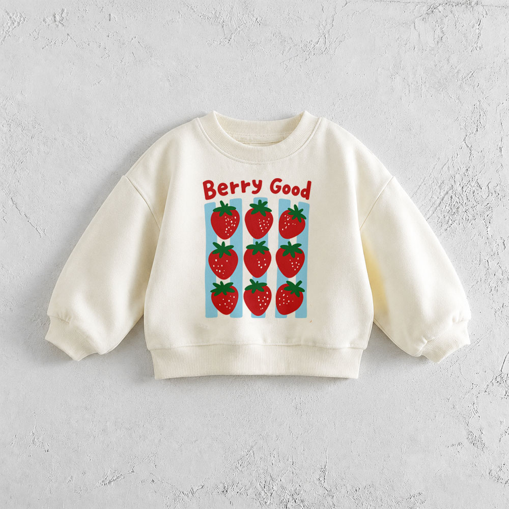 BERRY GOOD Baby & Kids Strawberry Pattern Sweatshirt