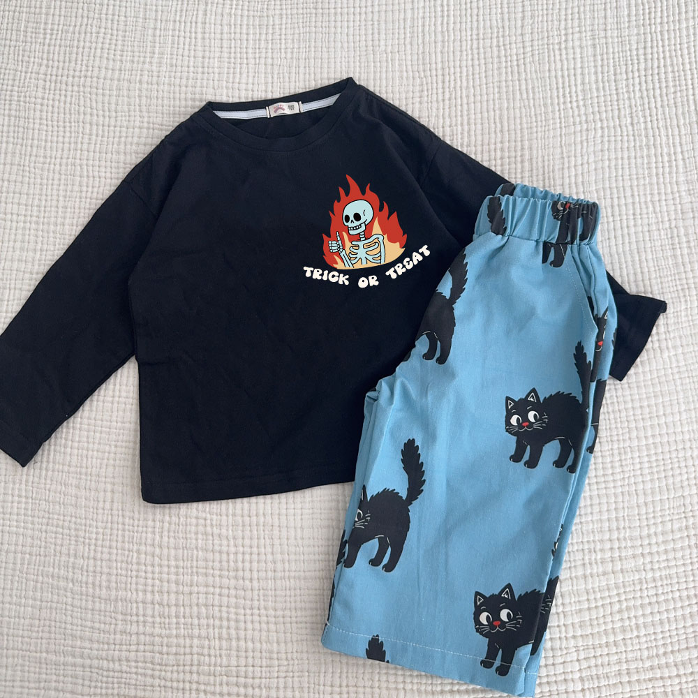 TRICK OR TREAT Baby & Kids Cats 2-Piece Set