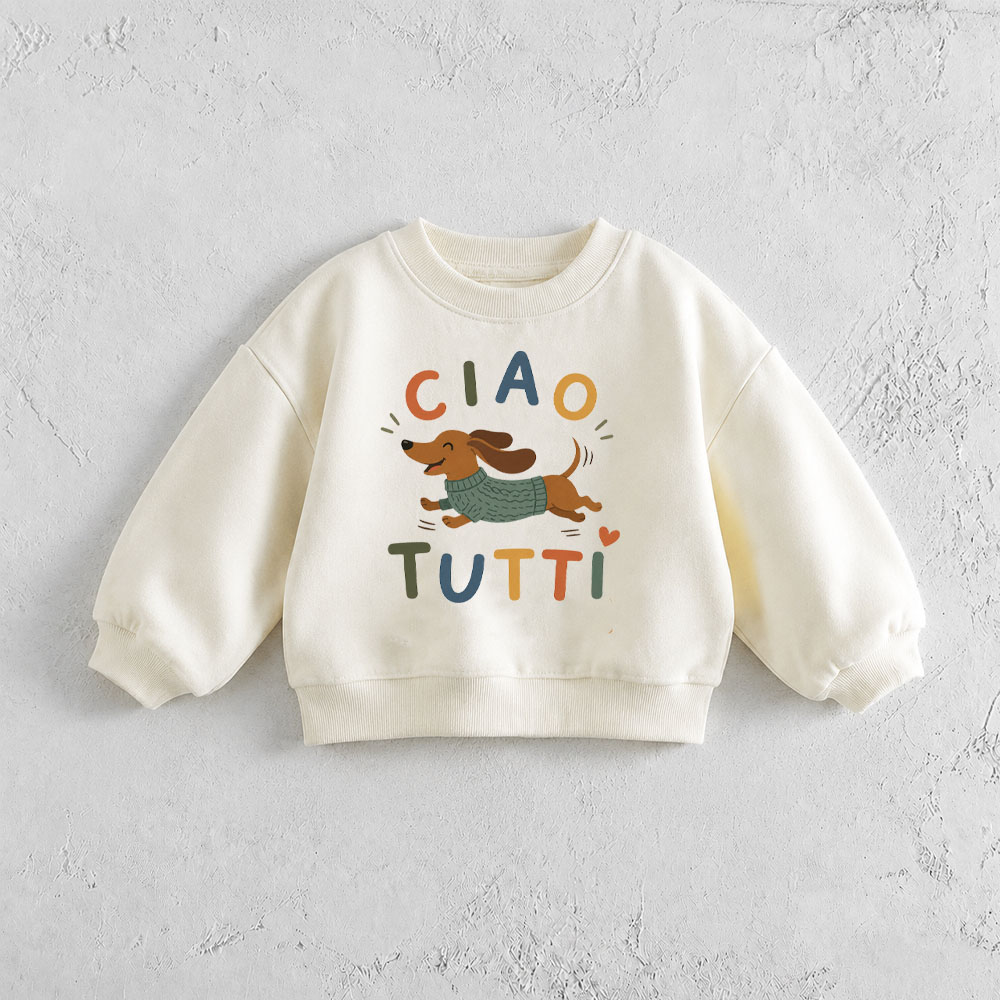 CIAO TUTTI Baby & Kids Dogs Pattern Sweatshirt
