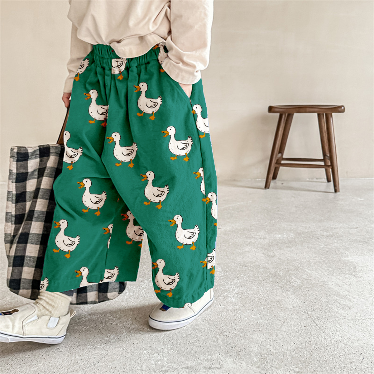Baby & Kids Goose Pattern Pants