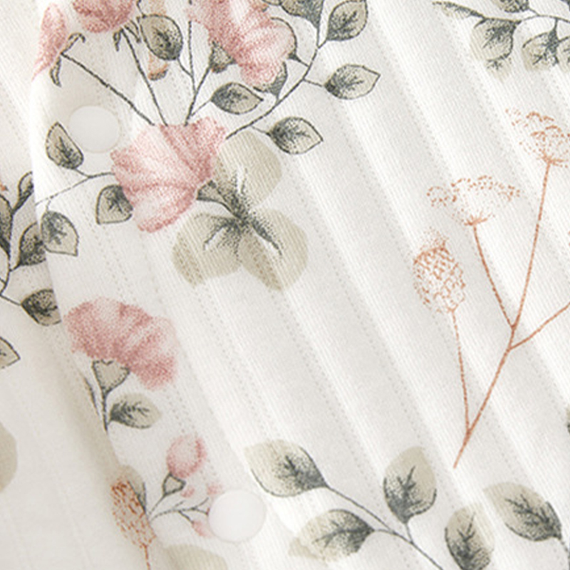 Baby Newborn Flower Quilted Romper