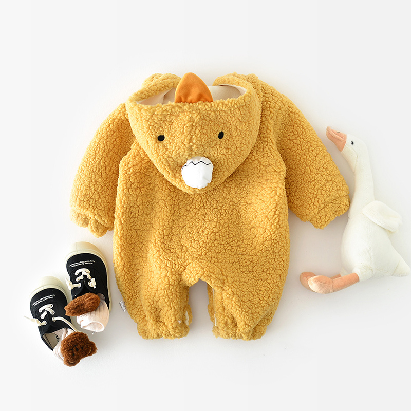 Baby Cute Plush Duck Rainbow Romper