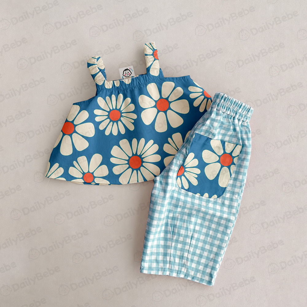 Baby & Kids Strawberry Plaid 2 Piece Set