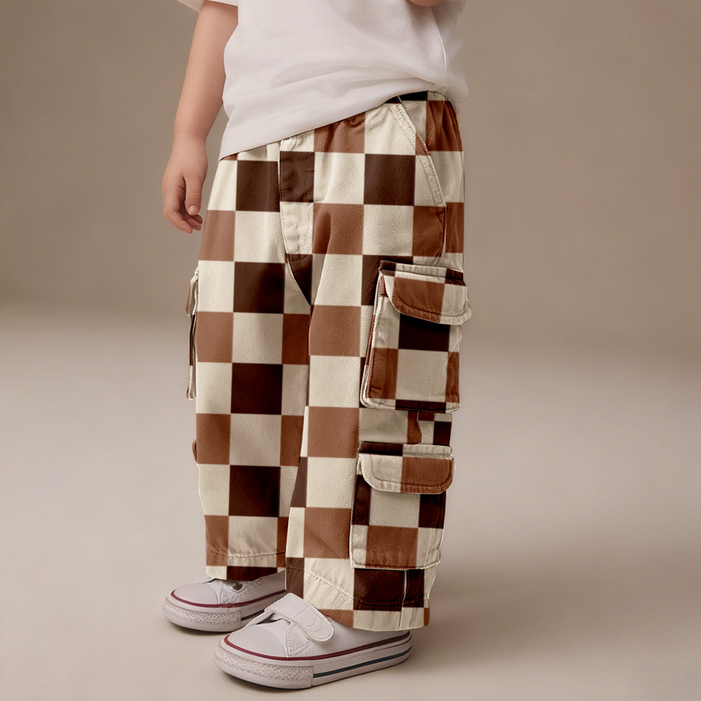 Baby & Kids Contrasting Plaid Pants