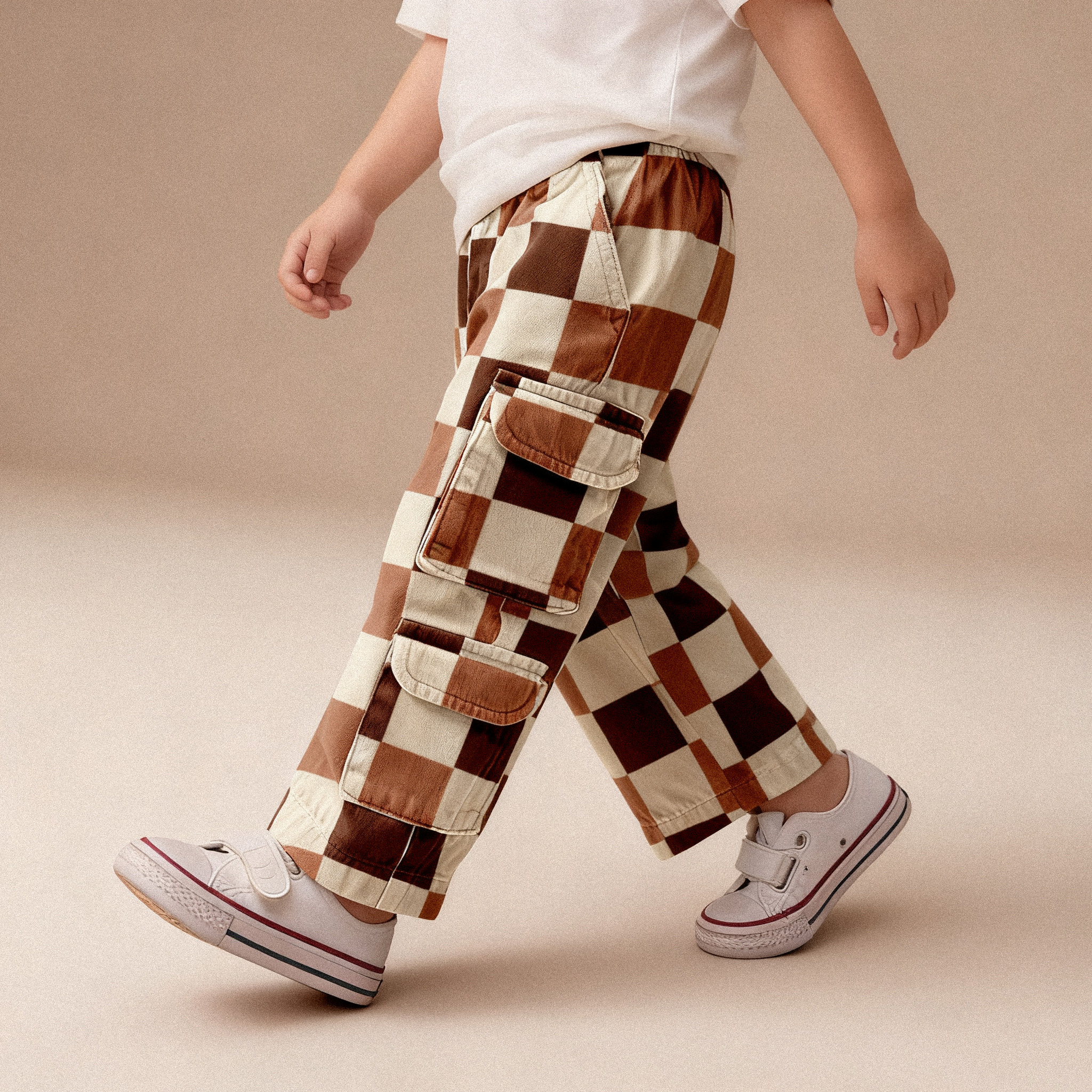 Baby & Kids Contrasting Plaid Pants