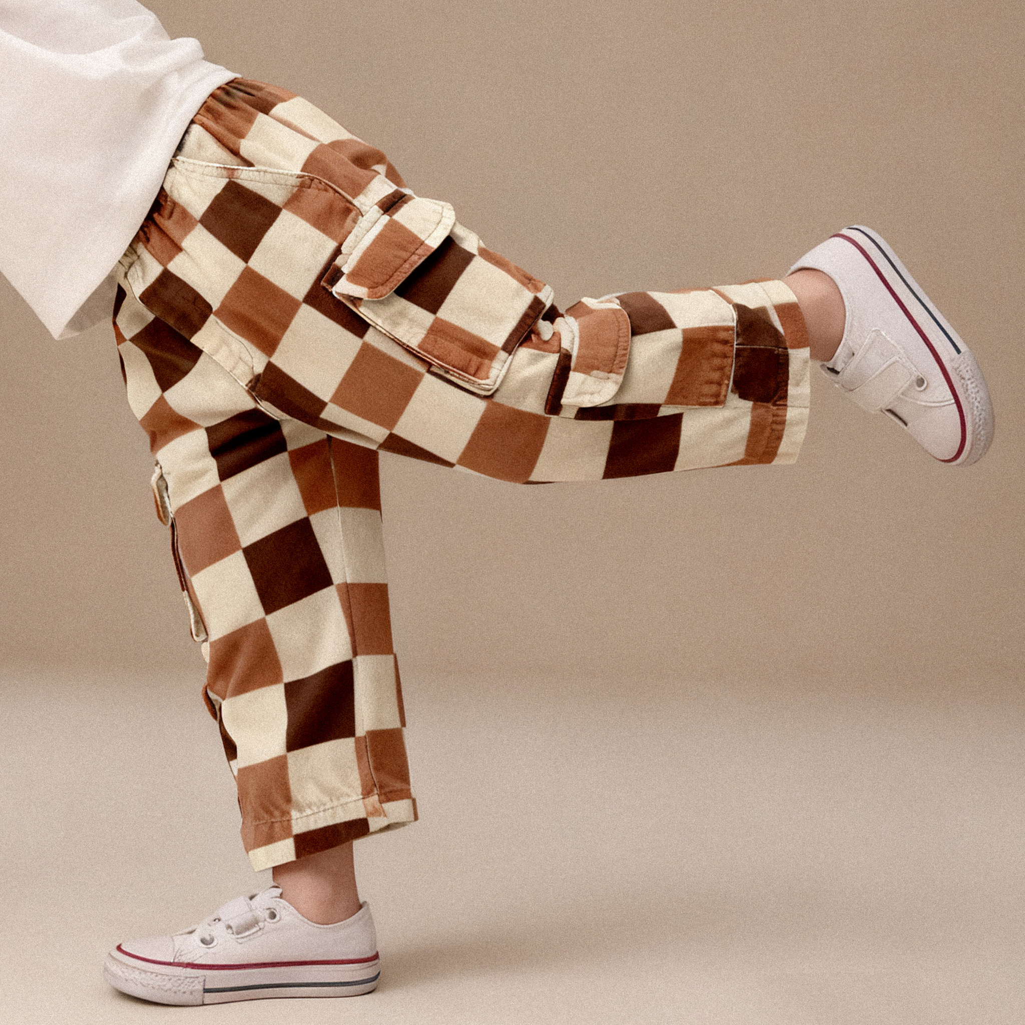 Baby & Kids Contrasting Plaid Pants