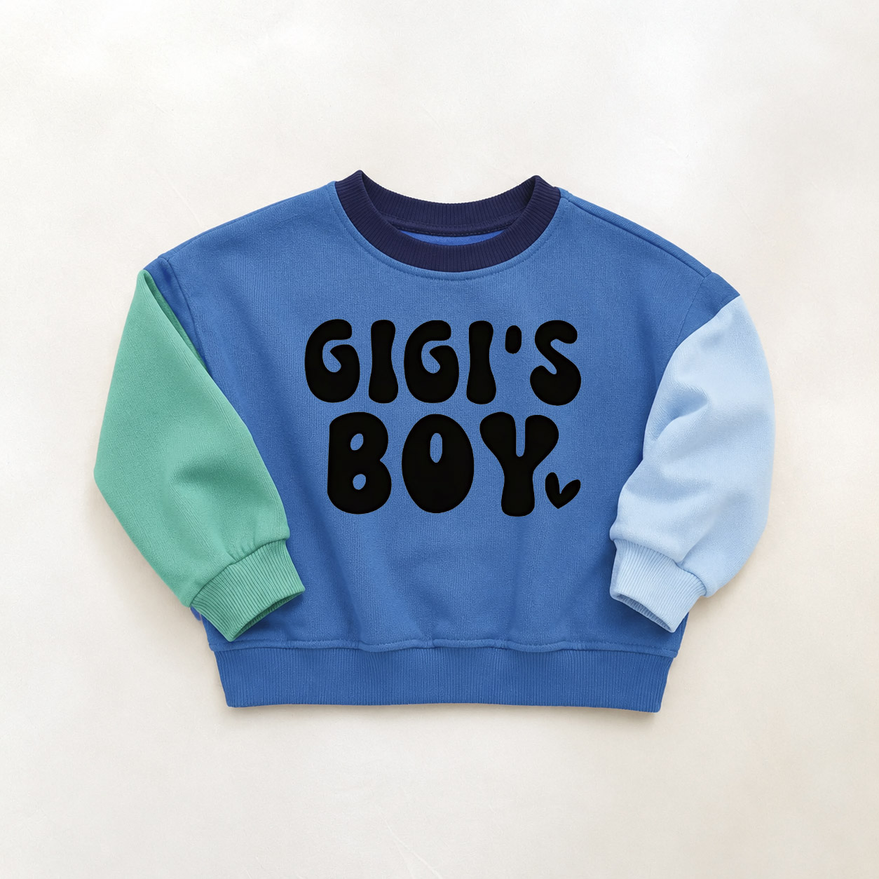 GIGI'S BOY Baby & Kids Pattern Contrast color Sweatshirt
