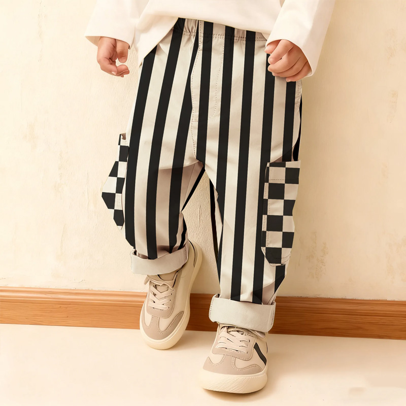 Baby & Kids Stripe Plaid Pants