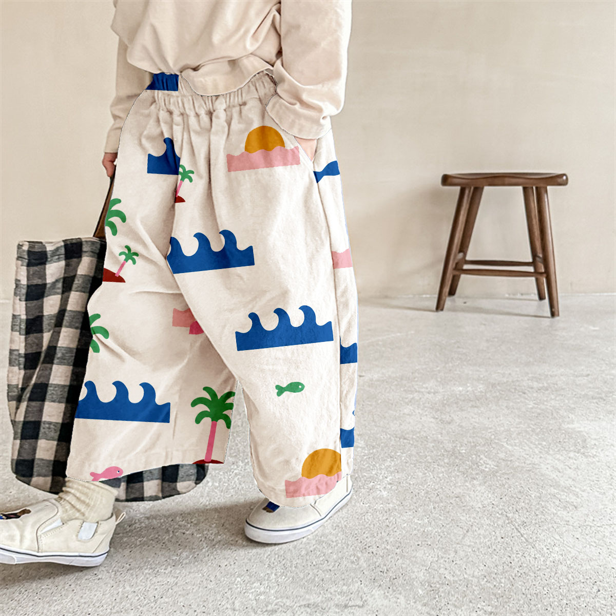 Baby & Kids Wave Print Pants