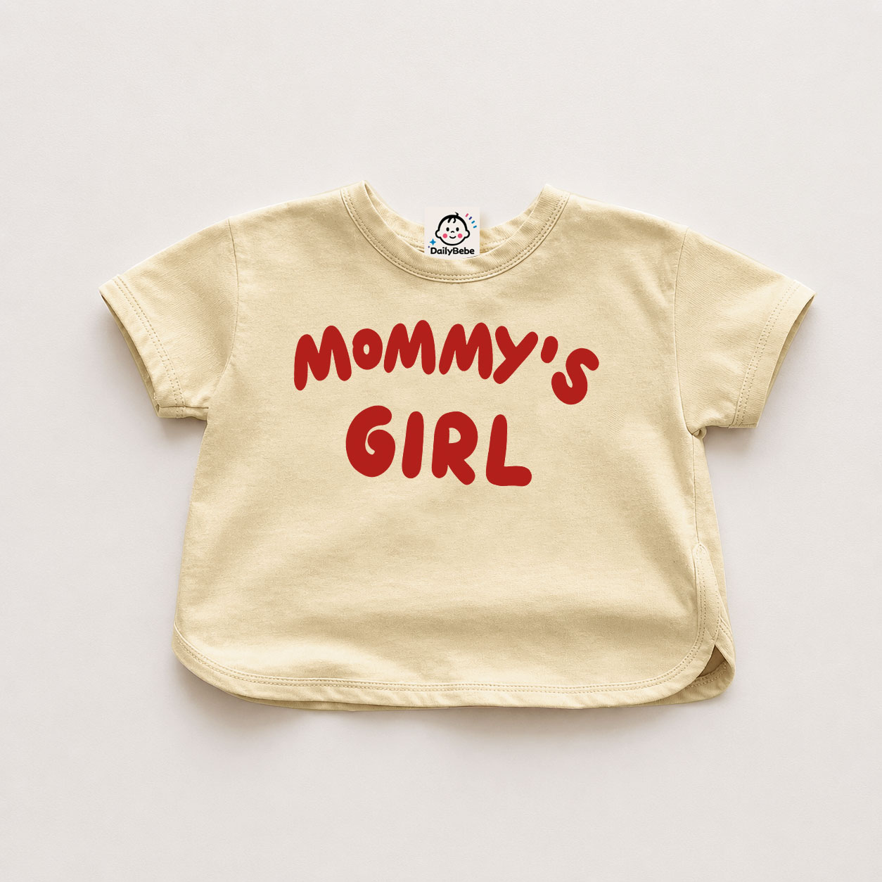 MOMMY'S GIRL Baby Solid Color T-shirt