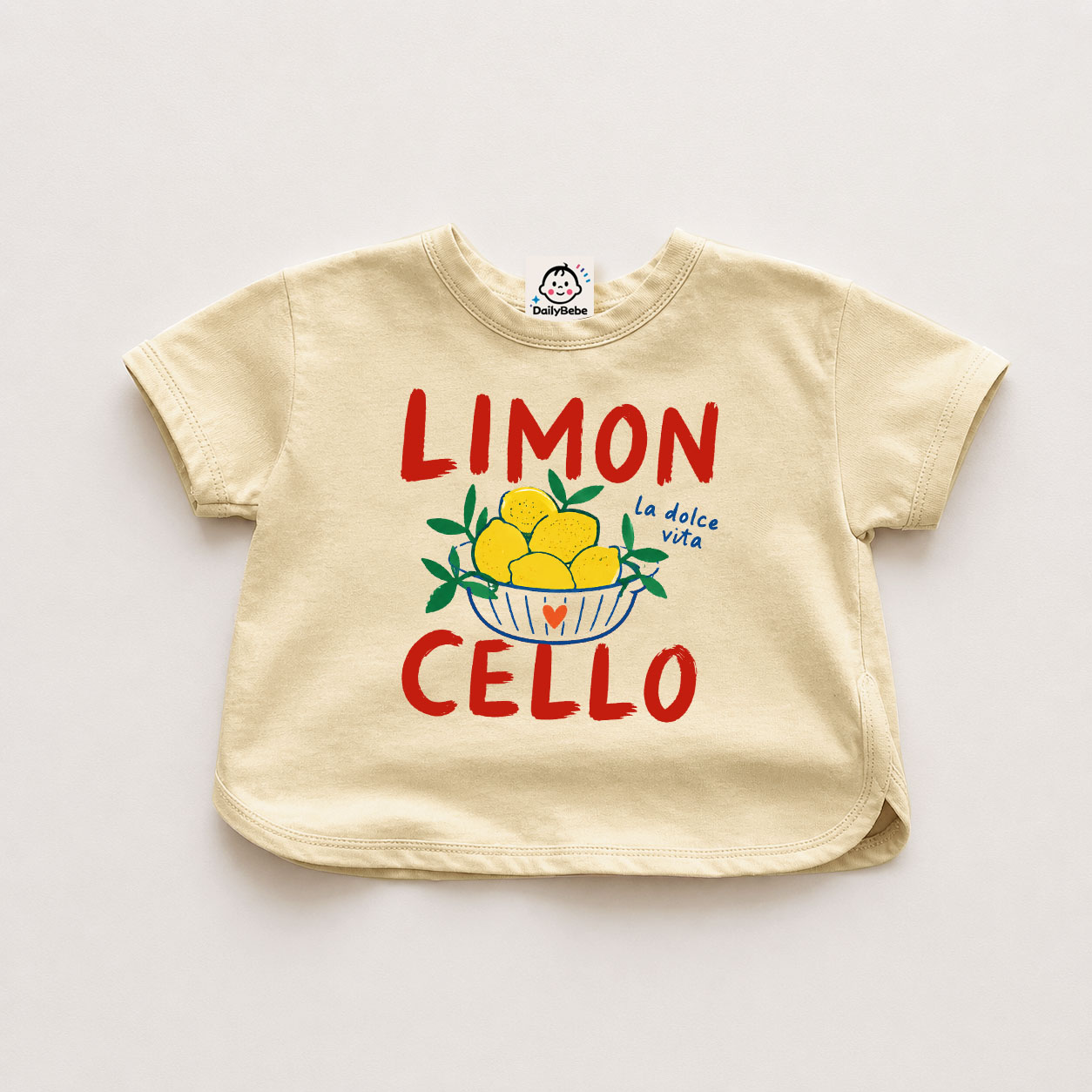 LIMON CELLO Baby Lemon Solid Color T-shirt