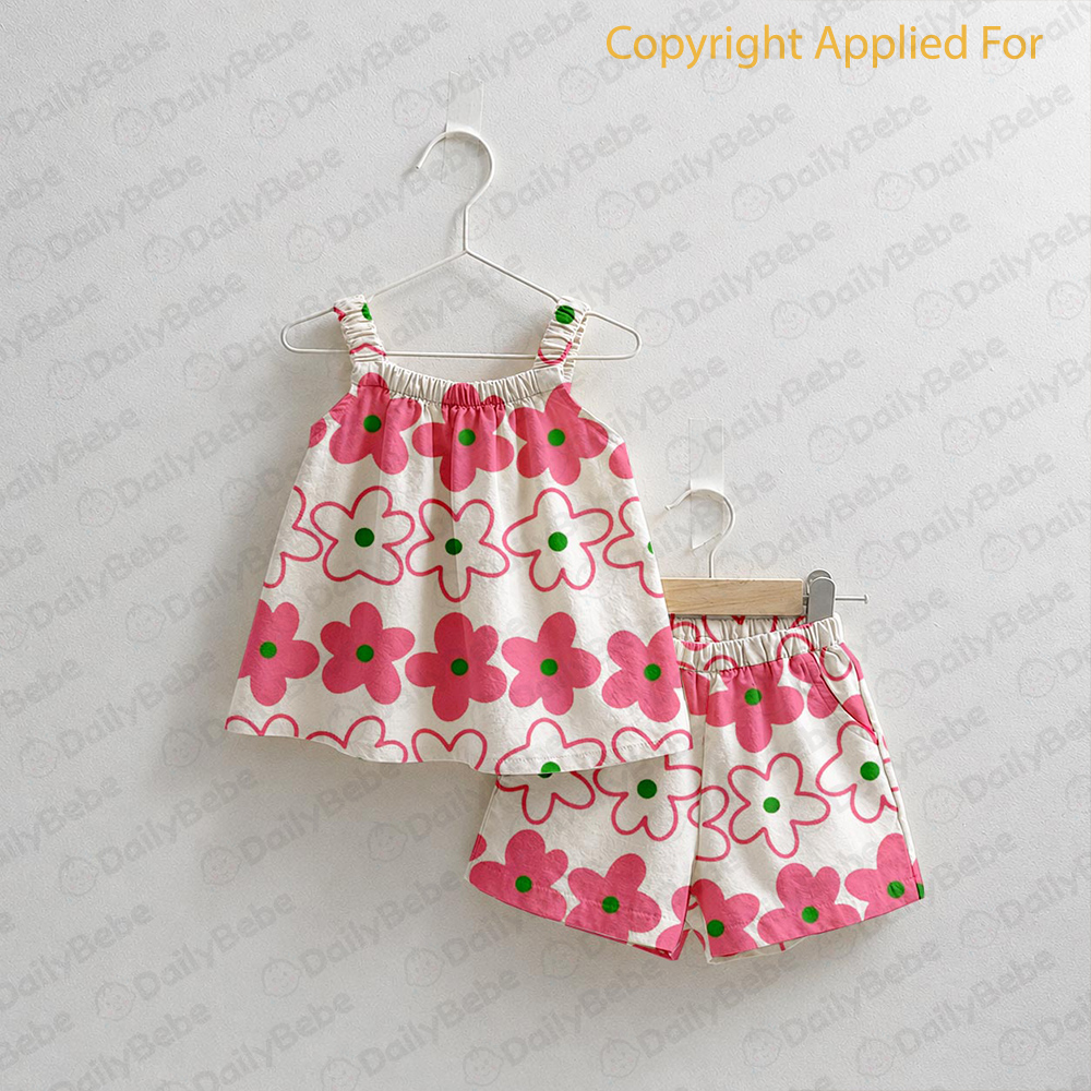 Baby & Kids Flowers Tank and Shorts Set