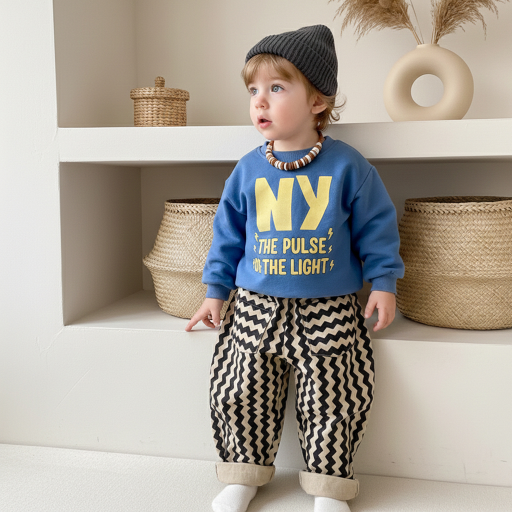 NY THE PULSE OF THE LIGHT Baby & Kids Pattern Sweatshirt