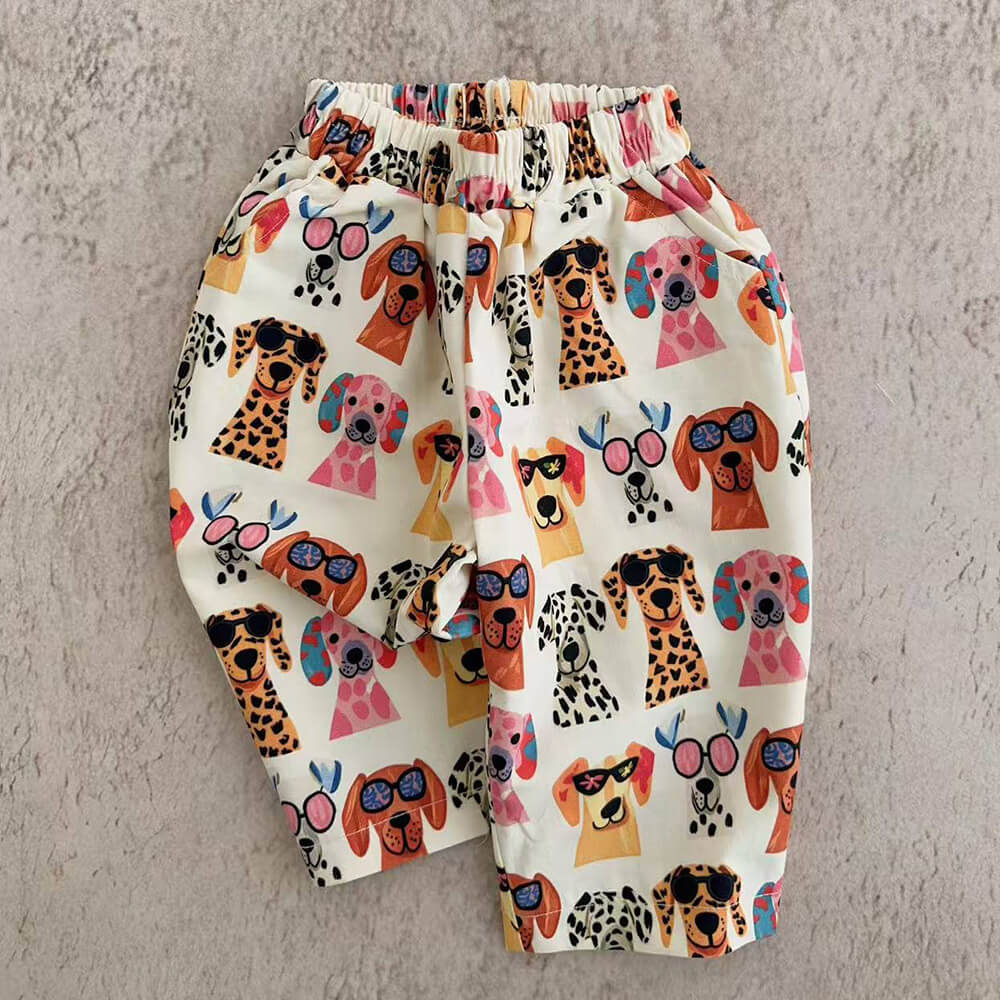Baby & Kids Dogs Pattern Pants