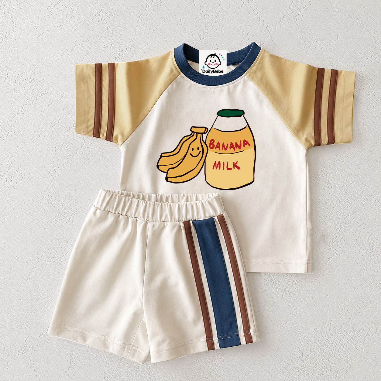 BANANA MILK Baby & Kids Printing Retro Set 