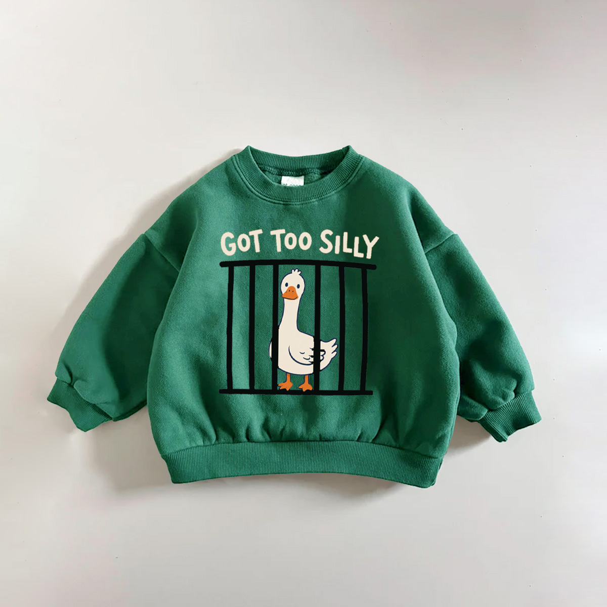 GOT TOO SILLY Baby & Kids Goose Sweatshirt
