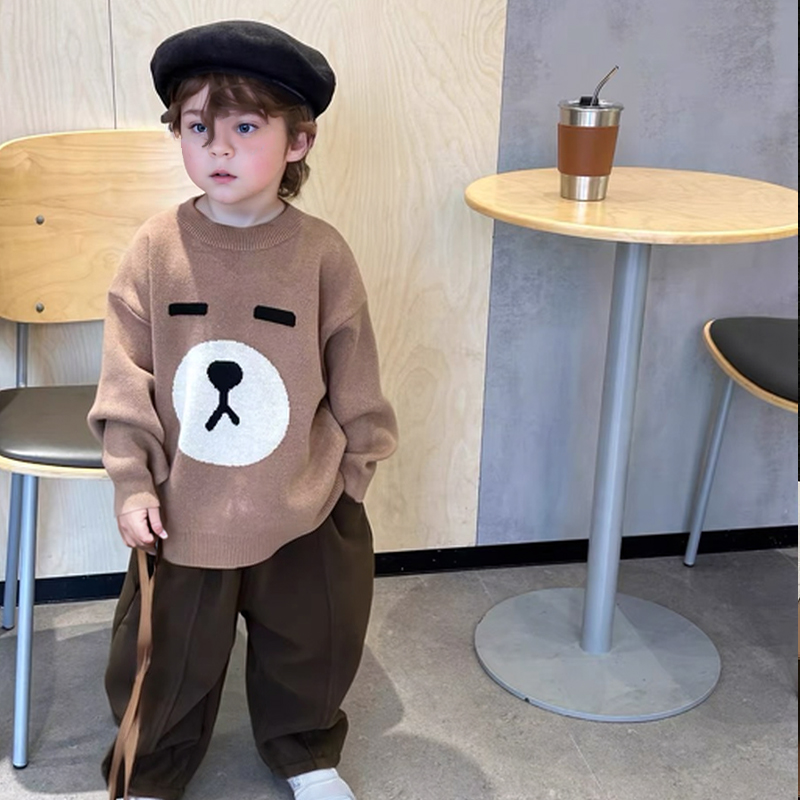 Toddler Emoticon Pullover Sweater