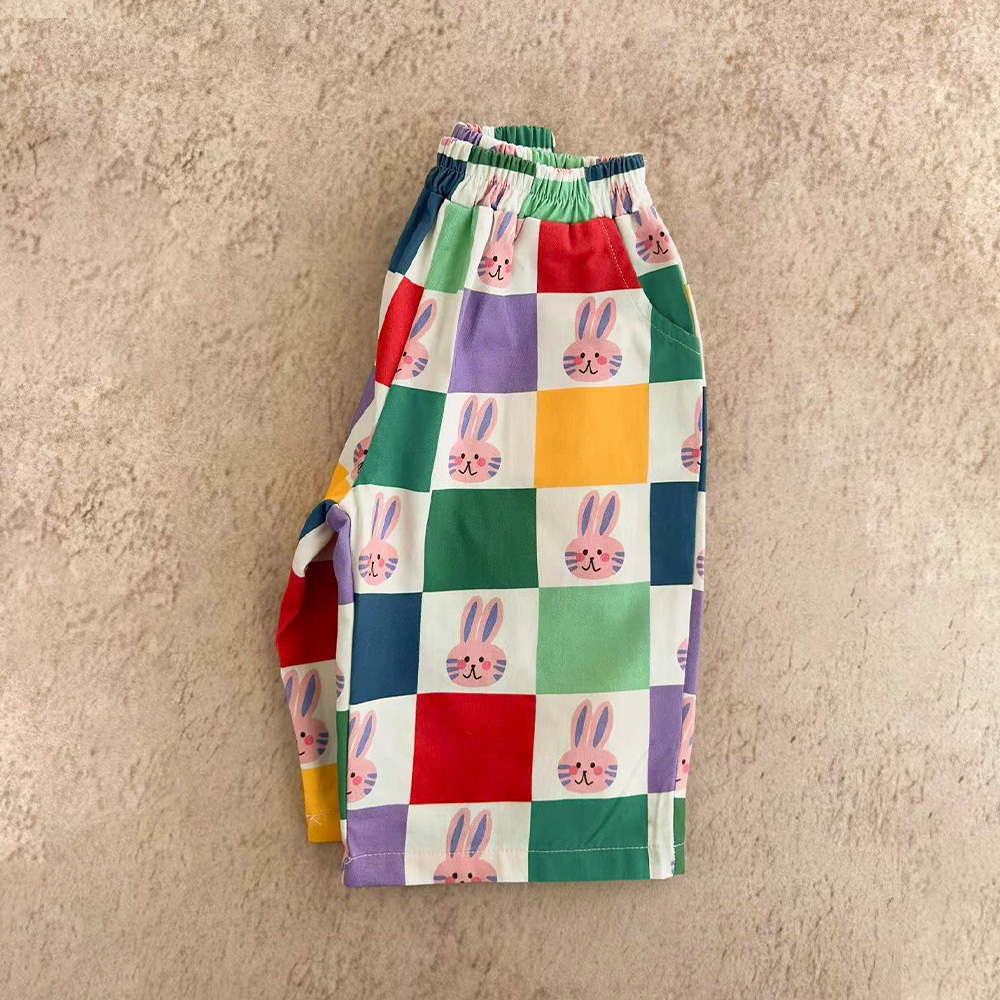 Baby & Kids Rabbit Check Print Pants