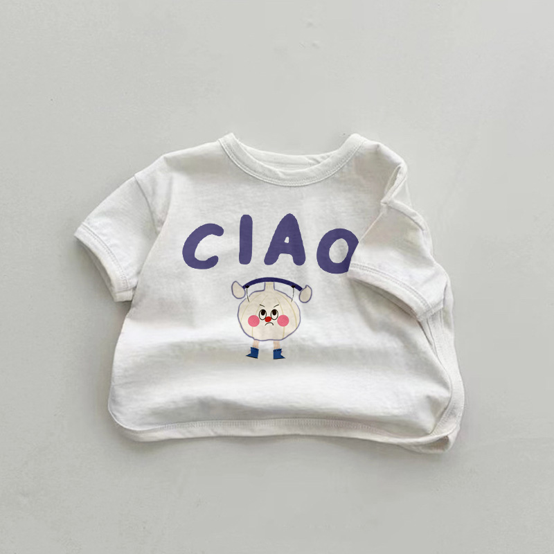 CIAO Baby Toddler Garlic White T-Shirt