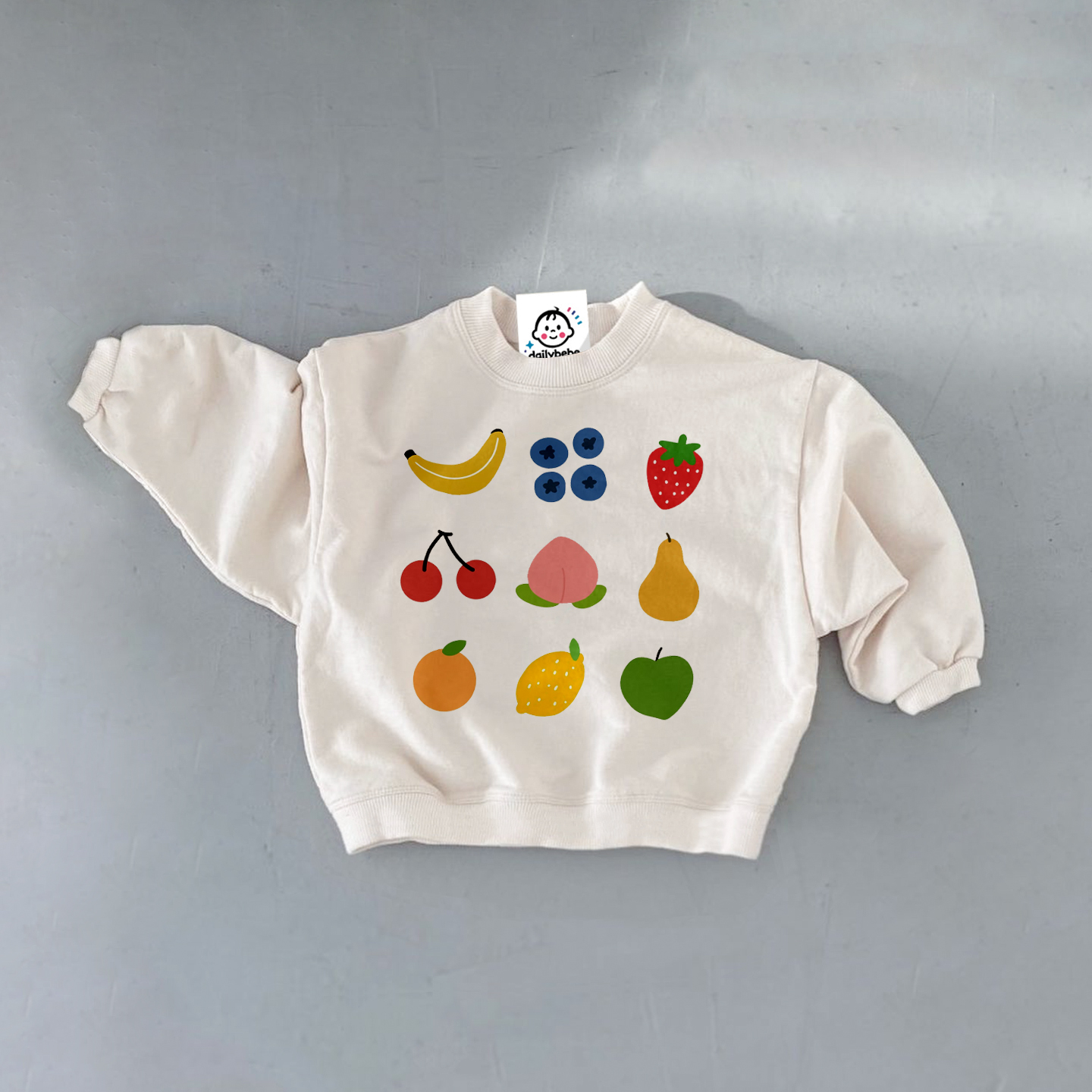 GROCERY LIST 2 Piece Baby Juice Cuke Tomatoes Sweatshirt Sets