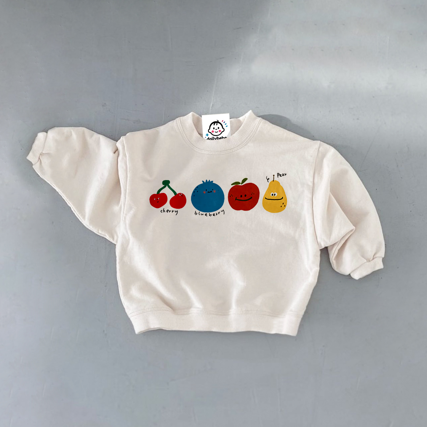 Baby Toddler Cherry Blueberry Apple Pear Sweatshirt