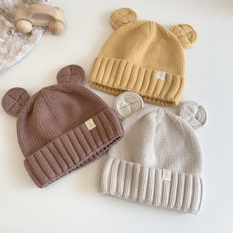 Baby Bear Ears Knitted Beanie