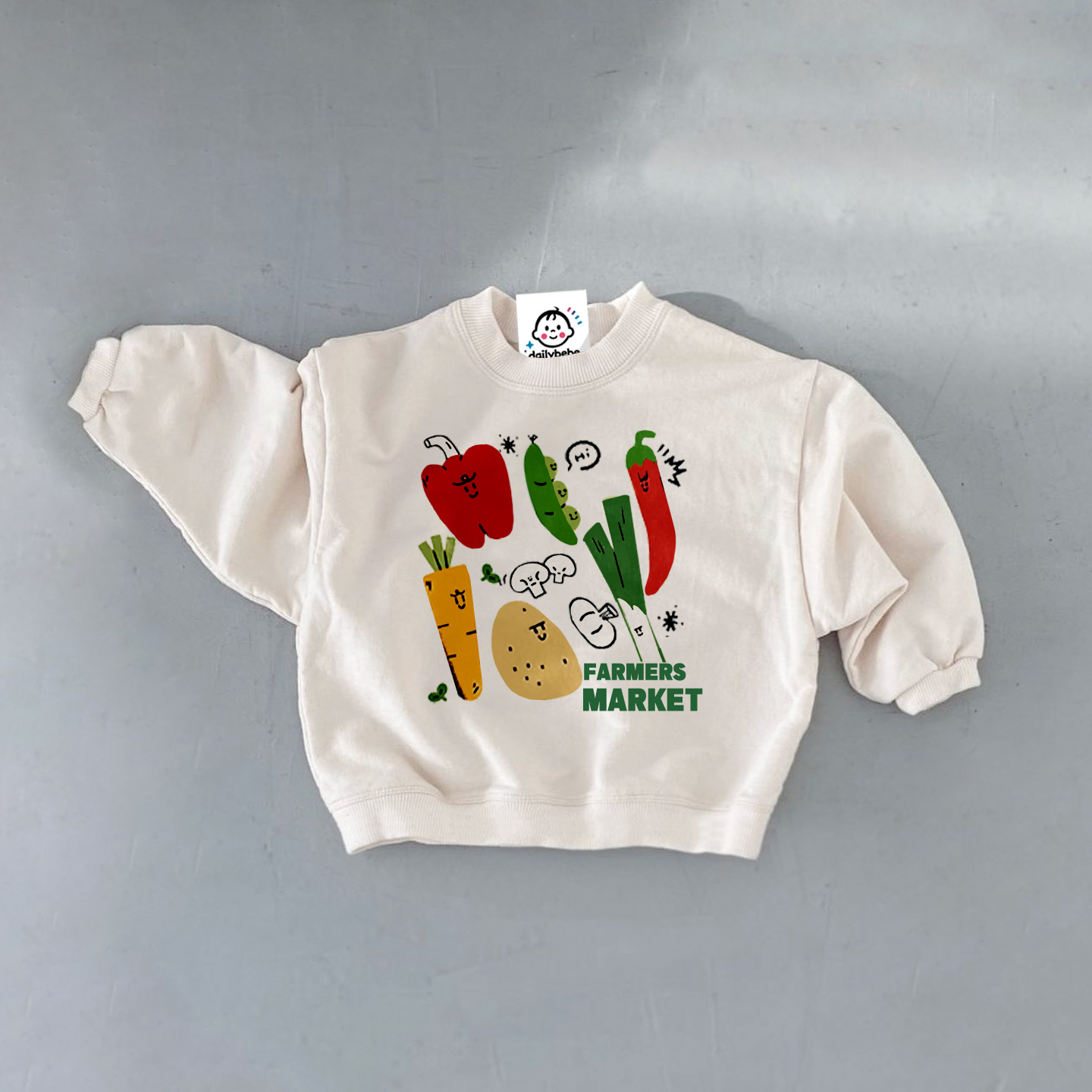 GROCERY LIST 2 Piece Baby Juice Cuke Tomatoes Sweatshirt Sets
