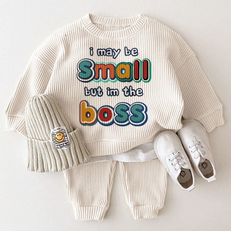  I MAY BE SMALL BUT I'M THE BOSS Baby Slogan 2 Piece Sets