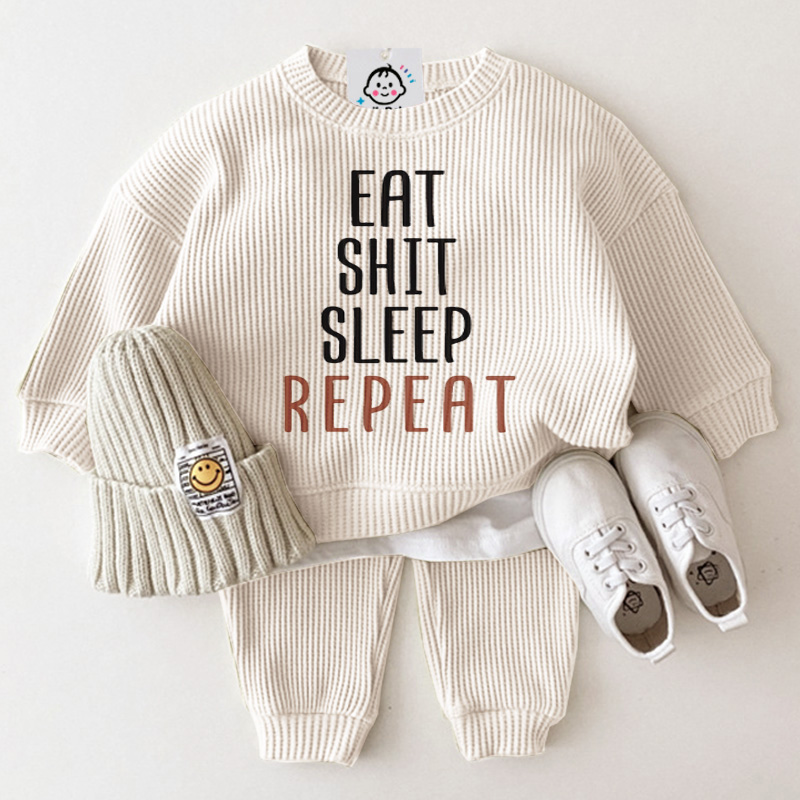 EAT SHIT SLEEP REPEAT Baby Slogan Sets