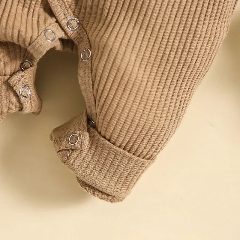 Baby Solid Color Easter Rabbit Ear Romper