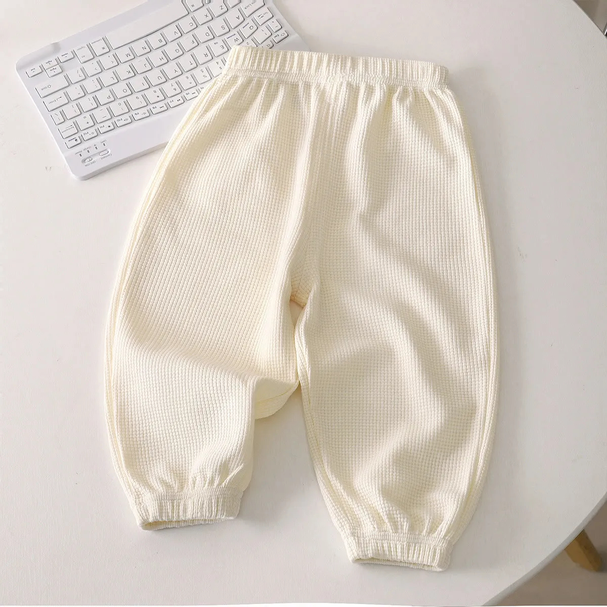 Baby Toddler Waffle Solid Color Pants