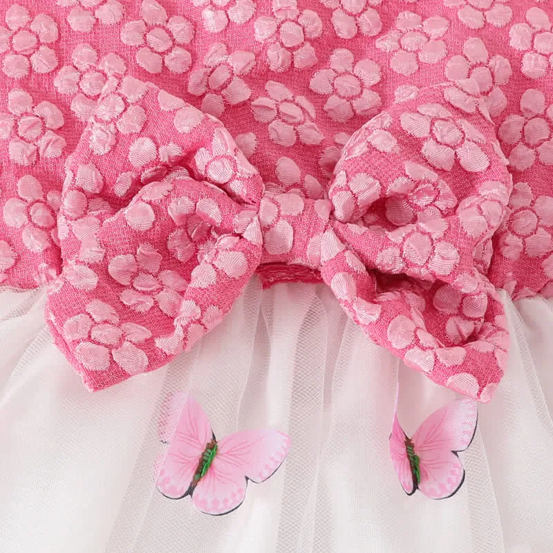 Baby 2-Piece Ruffled Butterfly Dress Set with Headband