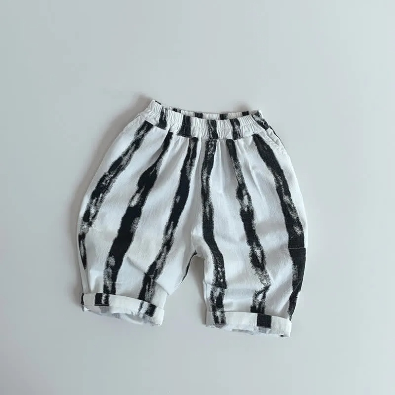 Kid Boy Fashion Design Vertical Striped Pants
