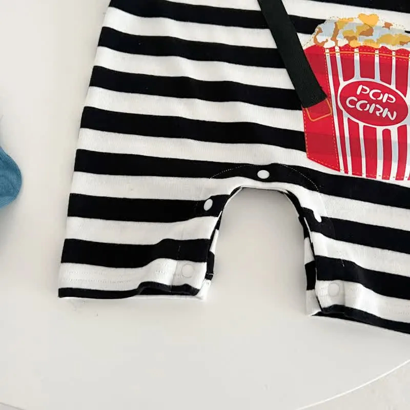 Baby Popcorn Striped Romper