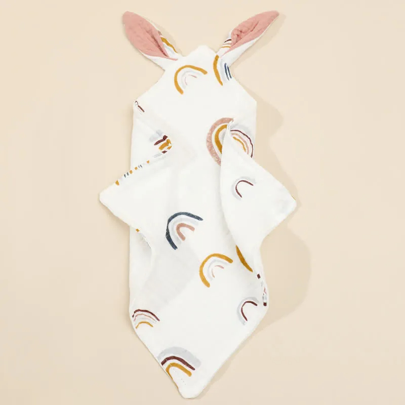 Baby Muslin Rabbit Ears Burp Cloths