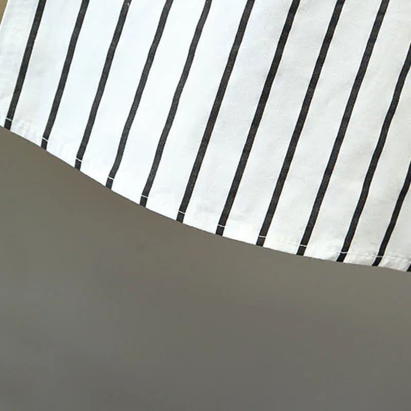 Baby 2-Piece Vertical Striped Polo White Set