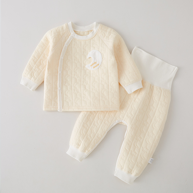 Baby Newborn 2 Piece Moon Solid Color Set