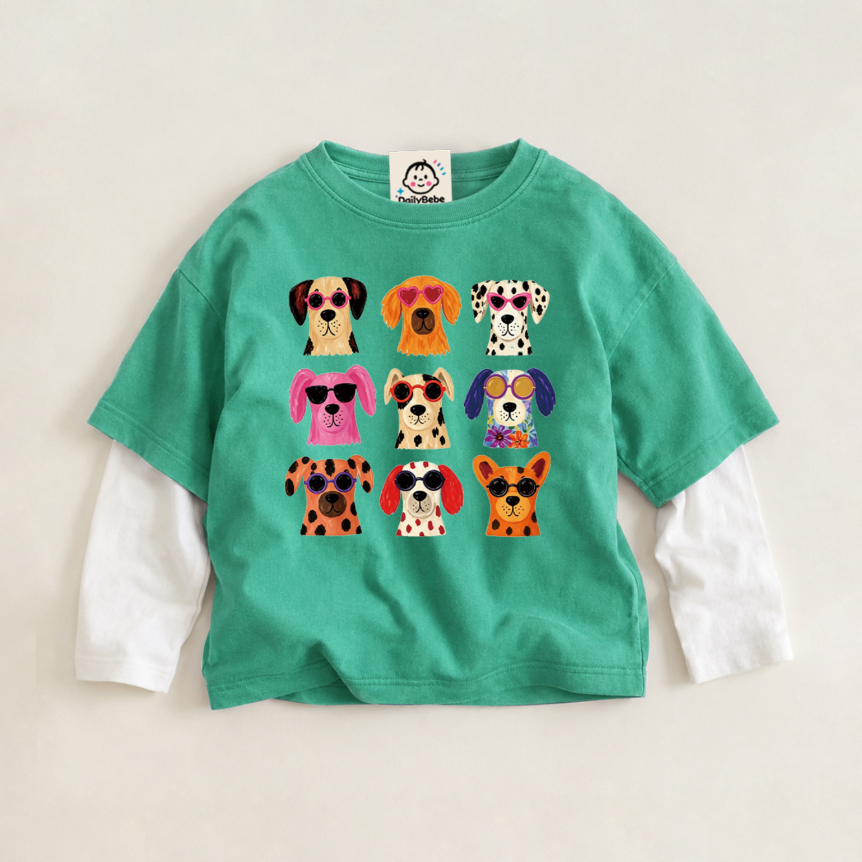 Baby & Kids Dogs Two-Piece Tee (6M-12Y)