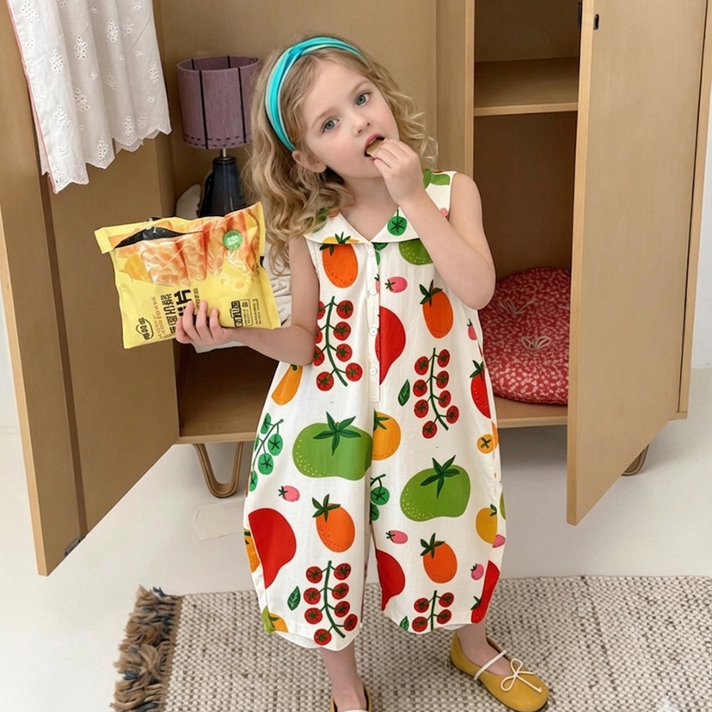 Baby Toddler Colorful Tomatoes Romper