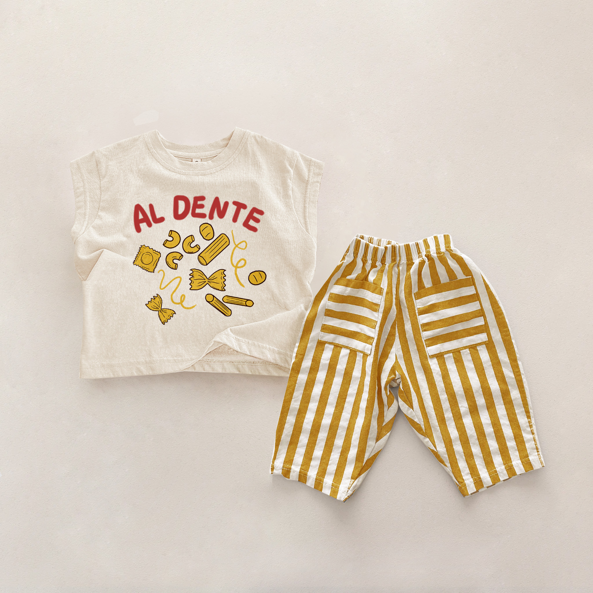 AL DENTE 2-Piece Pasta Casual Pants Set