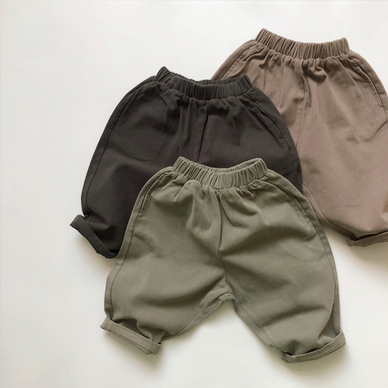 Toddler Casual Simple Pure Color Pants