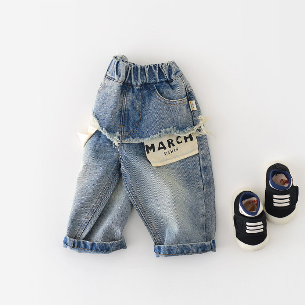 MARCH PARIS Baby Toddler Denim Pants