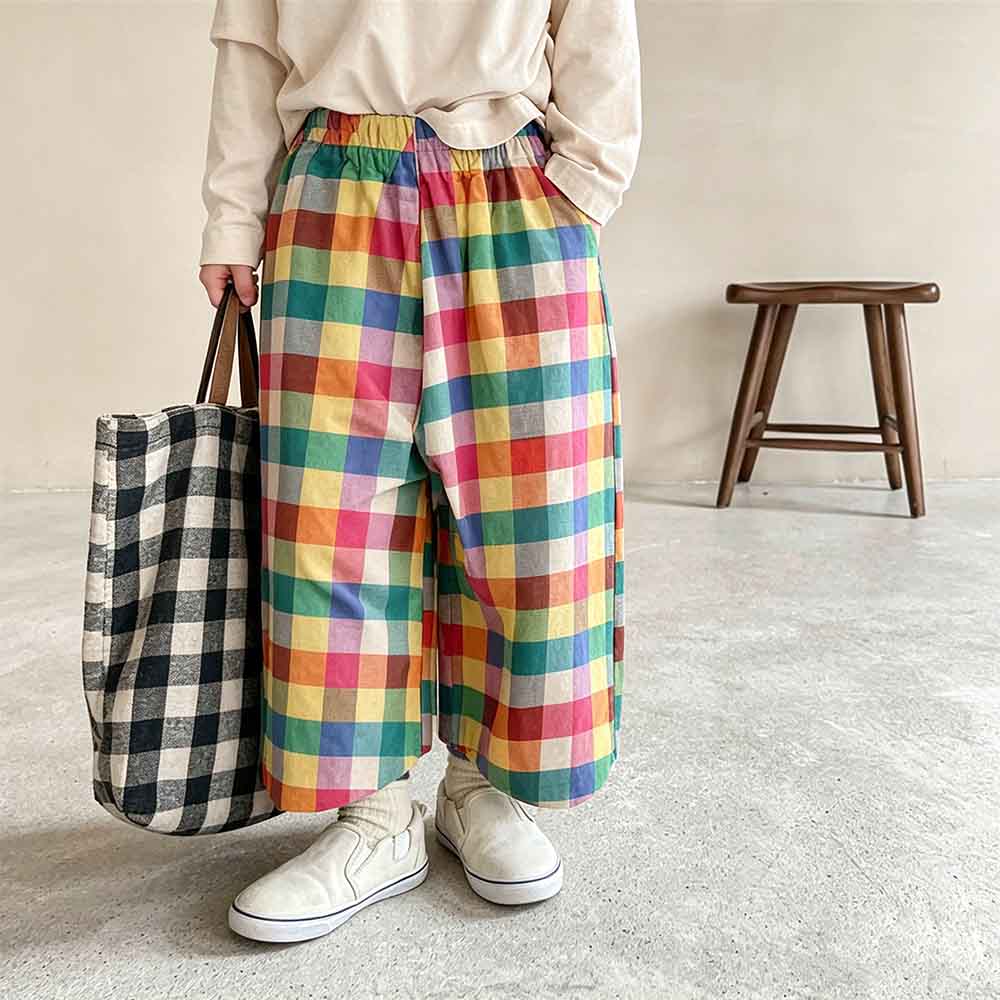 Baby & Kids Colorful Plaid Print Pants